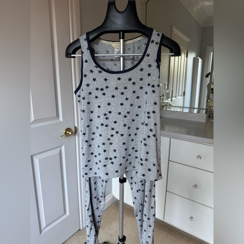 Lucky Brand Starry Gray Pajama Set US Small